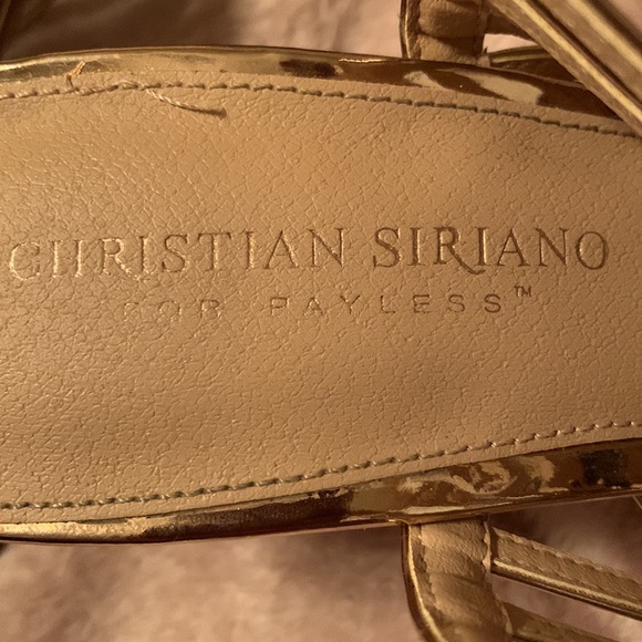 Christian Surinam Rose Gold strap 3 1/2 inch heel - Picture 3 of 5